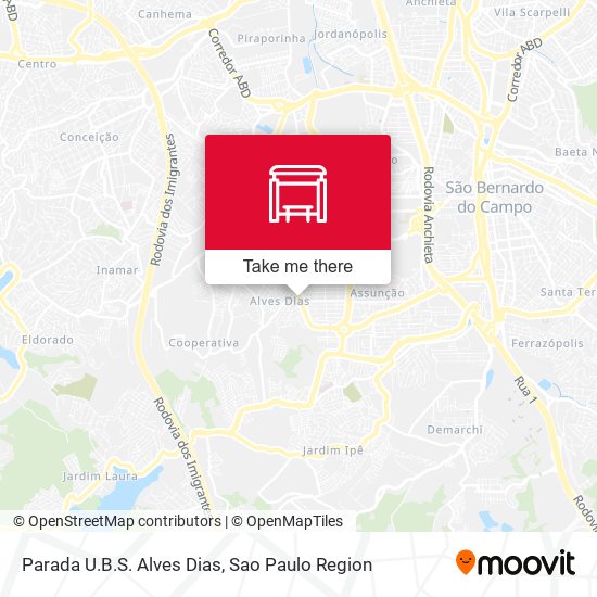 Parada U.B.S. Alves Dias map