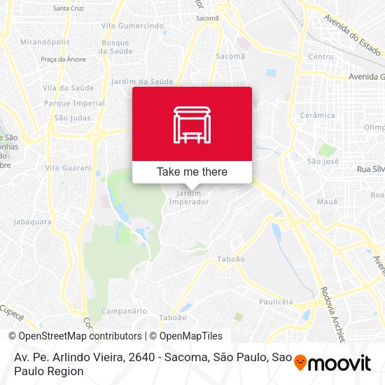 Av. Pe. Arlindo Vieira, 2640 - Sacoma, São Paulo map