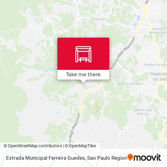 Estrada Municipal Ferreira Guedes map