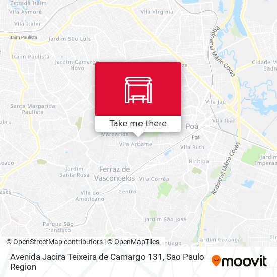 Avenida Jacira Teixeira de Camargo 131 map