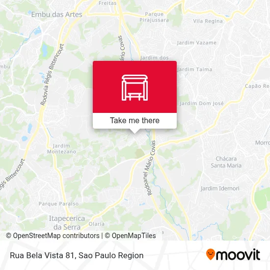 Rua Bela Vista 81 map
