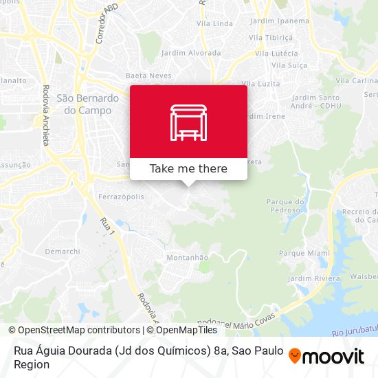 Rua Águia Dourada (Jd dos Químicos) 8a map