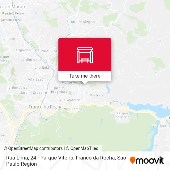 Rua Lima, 24 - Parque Vitoria, Franco da Rocha map