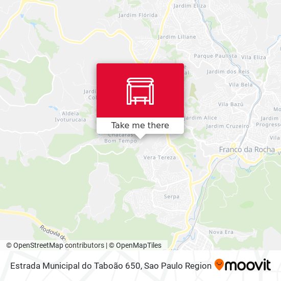 Estrada Municipal do Taboão 650 map