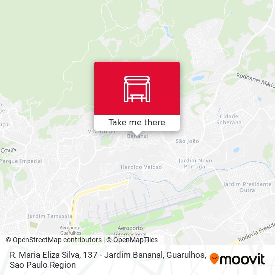 R. Maria Eliza Silva, 137 - Jardim Bananal, Guarulhos map