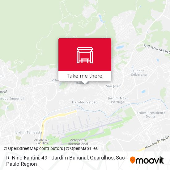 R. Nino Fantini, 49 - Jardim Bananal, Guarulhos map