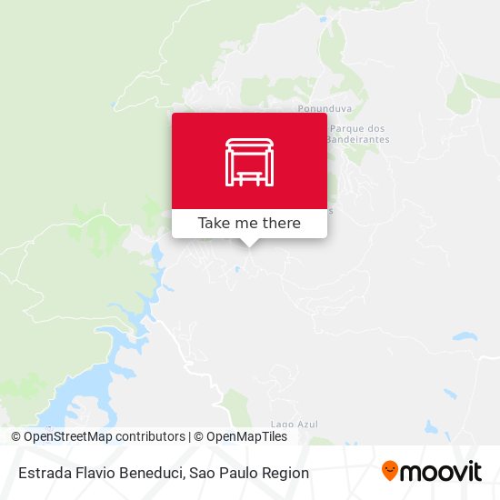 Estrada Flavio Beneduci map