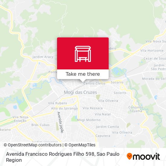 Mapa Avenida Francisco Rodrigues Filho 598