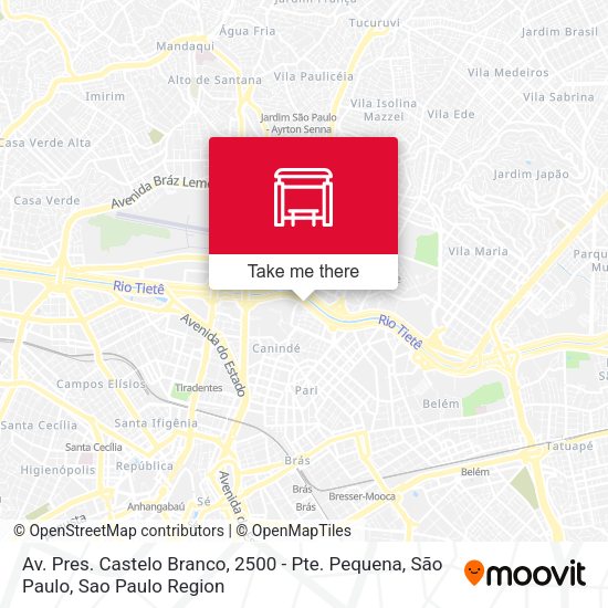 Av. Pres. Castelo Branco, 2500 - Pte. Pequena, São Paulo map