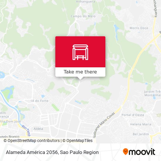 Mapa Alameda América 2056