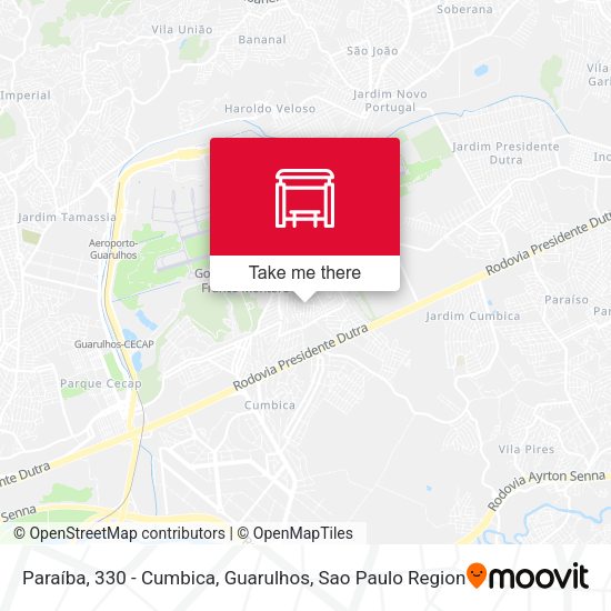 Paraíba, 330 - Cumbica, Guarulhos map