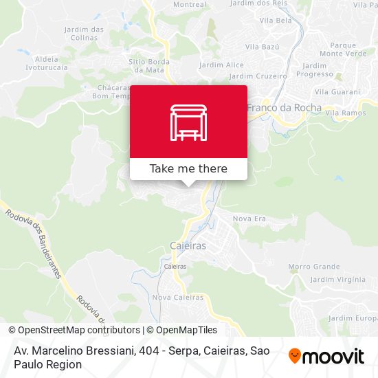 Mapa Av. Marcelino Bressiani, 404 - Serpa, Caieiras