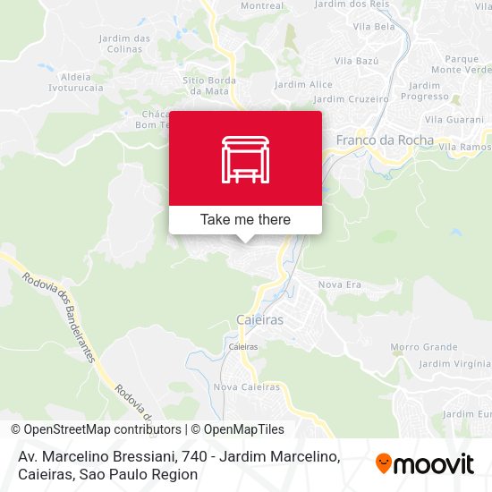 Av. Marcelino Bressiani, 740 - Jardim Marcelino, Caieiras map