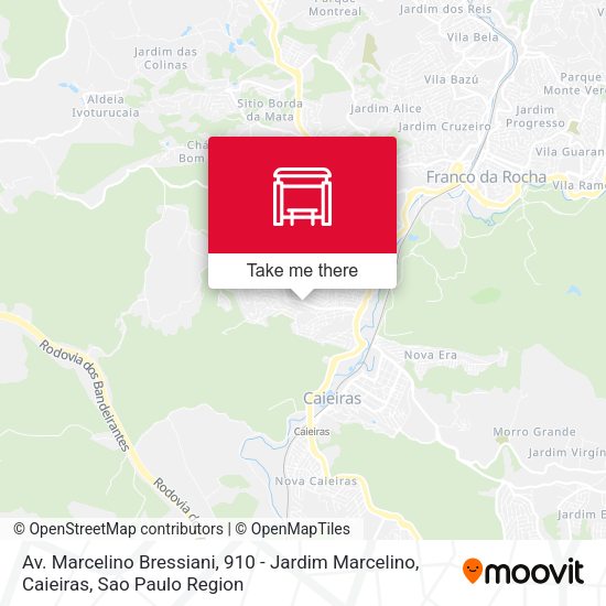 Av. Marcelino Bressiani, 910 - Jardim Marcelino, Caieiras map