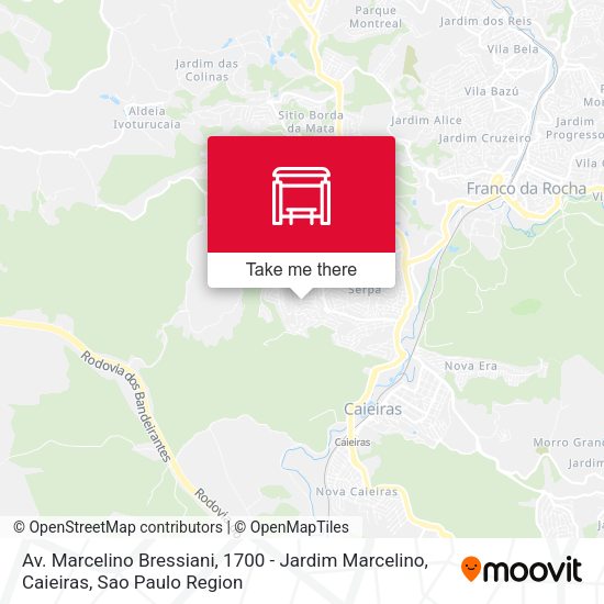 Av. Marcelino Bressiani, 1700 - Jardim Marcelino, Caieiras map