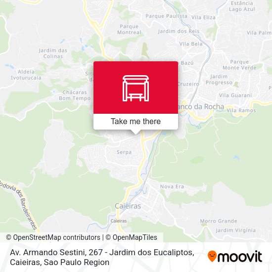 Av. Armando Sestini, 267 - Jardim dos Eucaliptos, Caieiras map