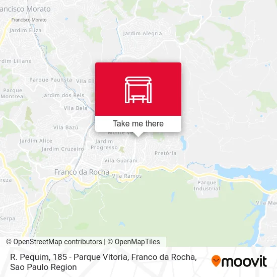 R. Pequim, 185 - Parque Vitoria, Franco da Rocha map