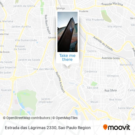 Estrada das Lágrimas 2330 map