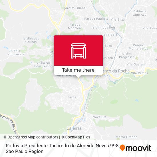 Rodovia Presidente Tancredo de Almeida Neves 998 map