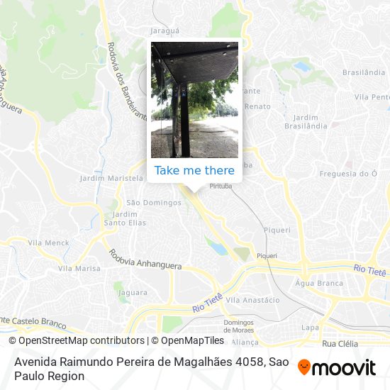 Mapa Avenida Raimundo Pereira de Magalhães 4058