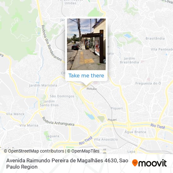 Avenida Raimundo Pereira de Magalhães 4630 map