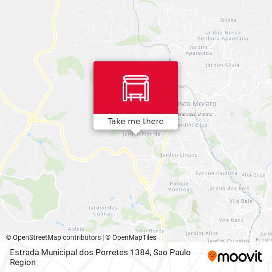 Estrada Municipal dos Porretes 1384 map