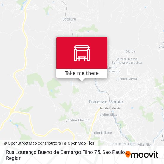 Mapa Rua Lourenço Bueno de Camargo Filho 75