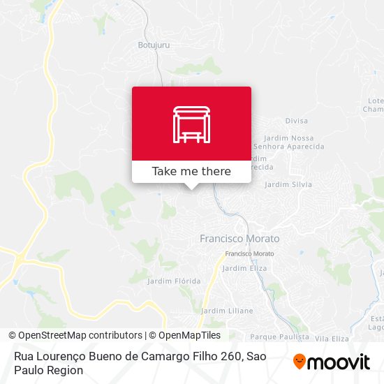 Mapa Rua Lourenço Bueno de Camargo Filho  260