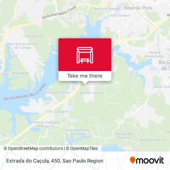 Estrada do Caçula, 450 map
