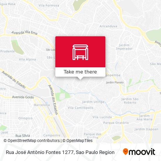 Rua José Antônio Fontes 1277 map