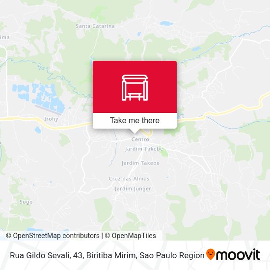 Rua Gildo Sevali, 43, Biritiba Mirim map