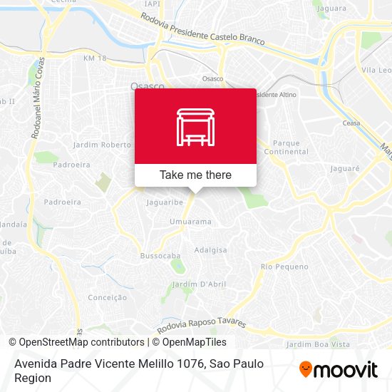 Avenida Padre Vicente Melillo 1076 map