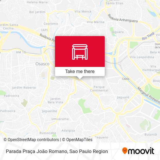 Parada Praça João Romano map