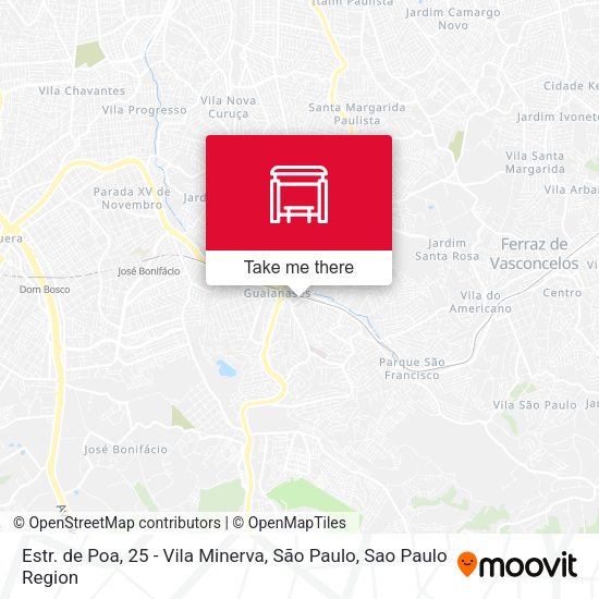 Estr. de Poa, 25 - Vila Minerva, São Paulo map