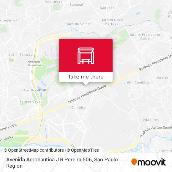 Avenida Aeronautica J R Pereira 506 map