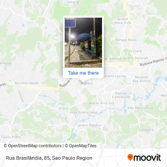 Rua Brasilândia, 85 map