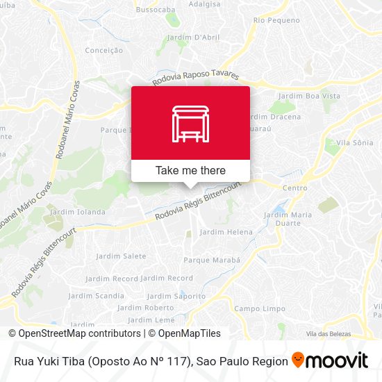 Rua Yuki Tiba (Oposto Ao Nº 117) map