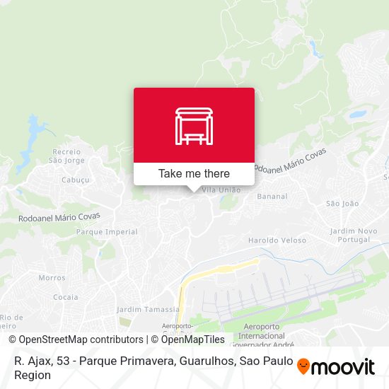 R. Ajax, 53 - Parque Primavera, Guarulhos map
