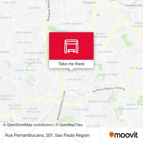Rua Pernambucana, 201 map