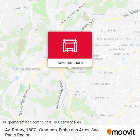 Av. Rotary, 1807 - Gramado, Embu das Artes map