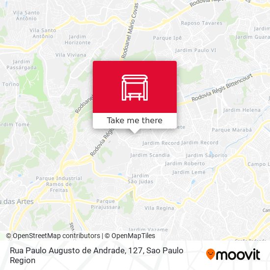 Mapa Rua Paulo Augusto de Andrade, 127