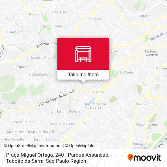 Praça Miguel Ortega, 240 - Parque Assuncao, Taboão da Serra map