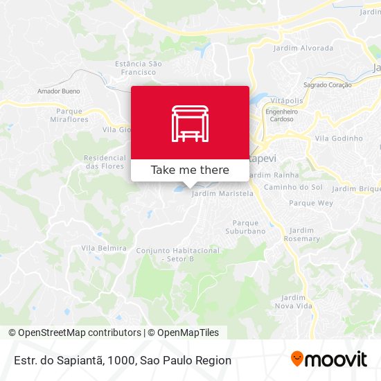 Estr. do Sapiantã, 1000 map