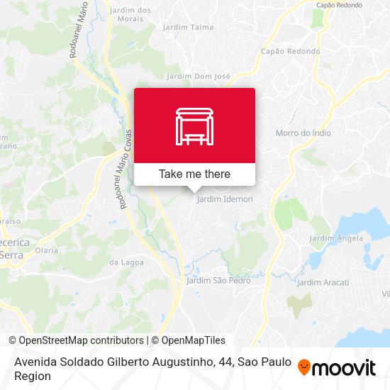 Avenida Soldado Gilberto Augustinho, 44 map