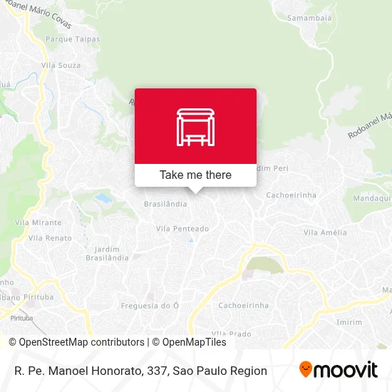 R. Pe. Manoel Honorato, 337 map