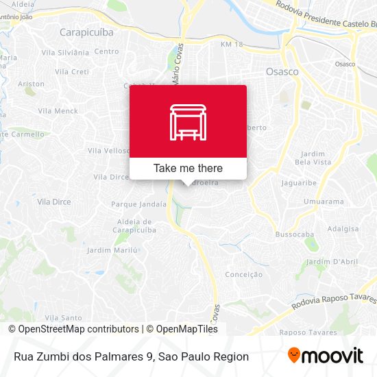 Rua Zumbi dos Palmares 9 map