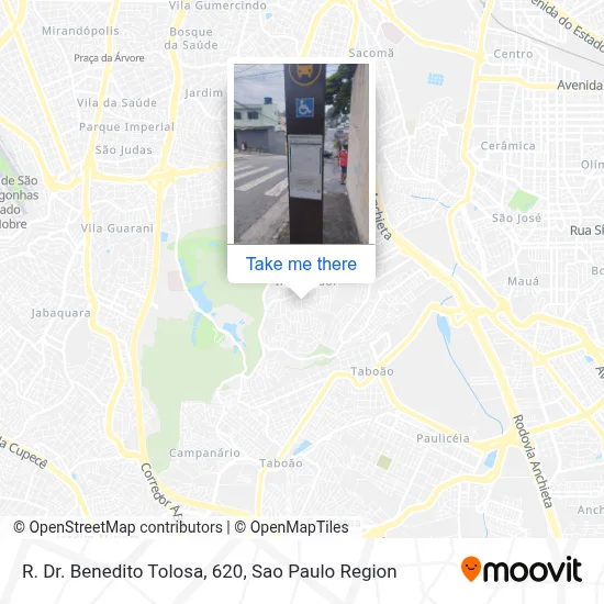 R. Dr. Benedito Tolosa, 620 map