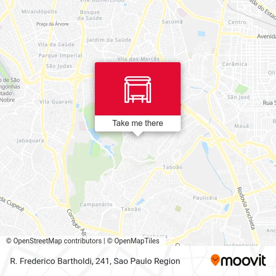 R. Frederico Bartholdi, 241 map