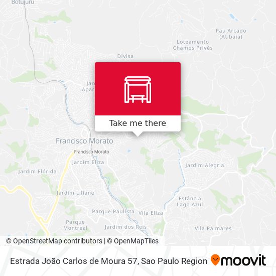 Estrada João Carlos de Moura 57 map