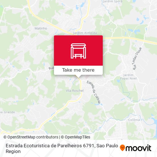 Estrada Ecoturística de Parelheiros 6791 map